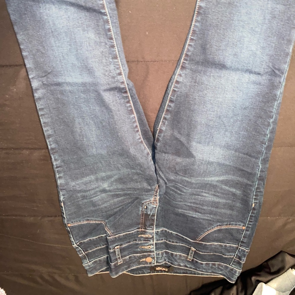 Dark blue jeans